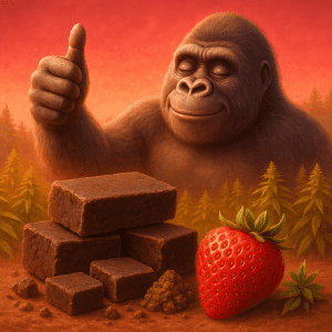 Gâteau au chocolat et fraise.